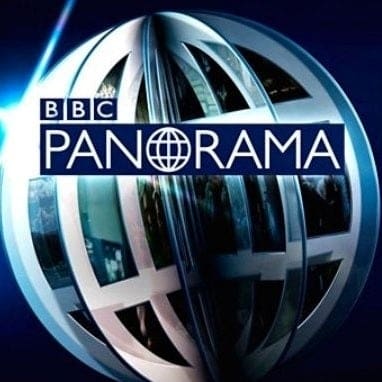 BBC Panorama, Jewish Chronicle, and Conservative Party logos