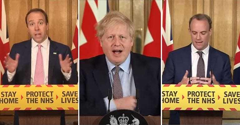 Matt Hancock, Boris Johnson, Dominic Raab