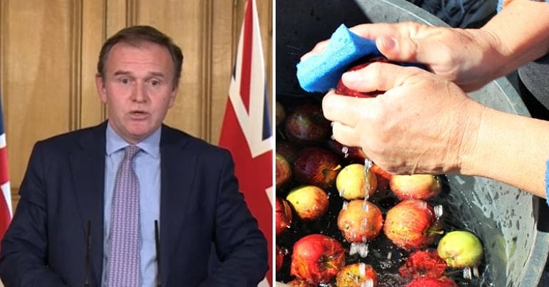 George Eustice and apple picker