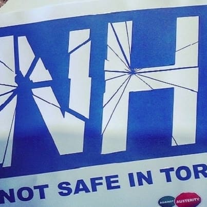 NHS Not Safe Banner