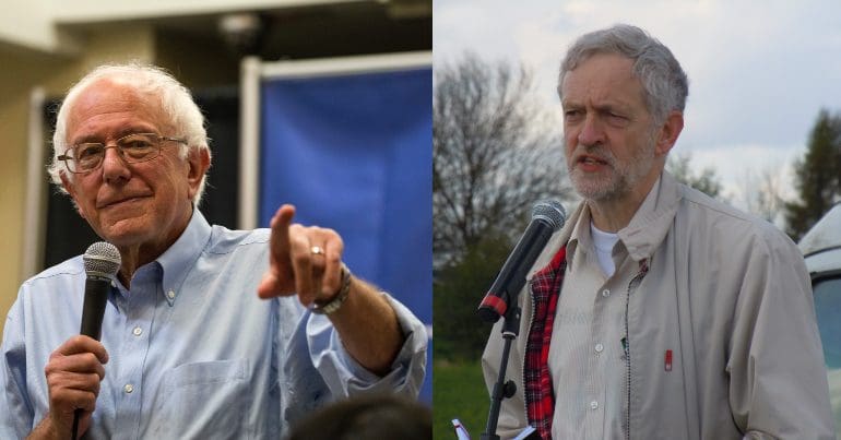Bernie Sanders and Jeremy Corbyn