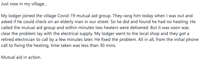 Village saves neighbour
