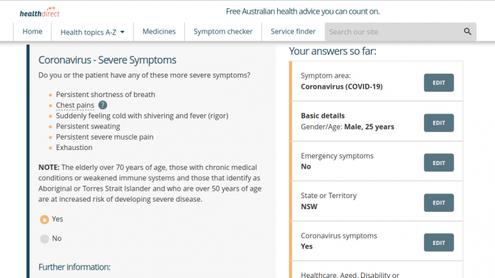 via Australian Government Health Direct