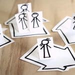 Image of people representing social distancing