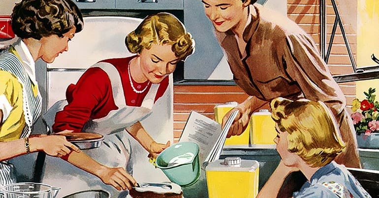 1950s women cartoon