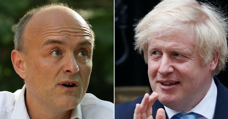Dominic Cummings and Boris Johnson