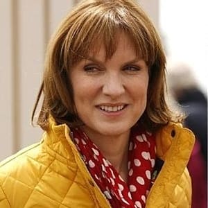 Fiona Bruce and BBC logo
