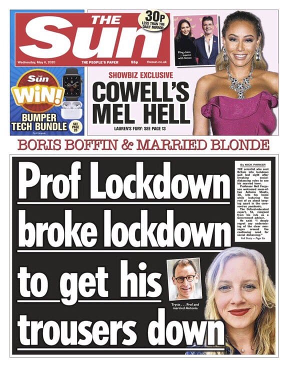 The Sun's front page