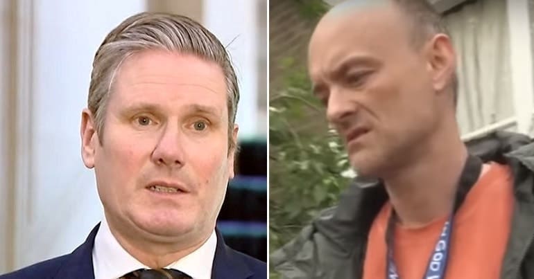 Keir Starmer and Dominic Cummings