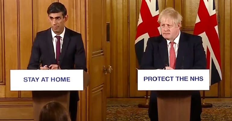 Rishi Sunak and Boris Johnson