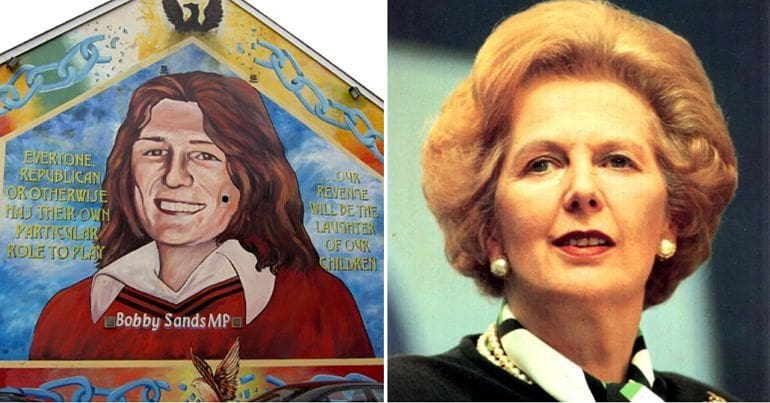 Bobby Sands and Margaret Thatcher