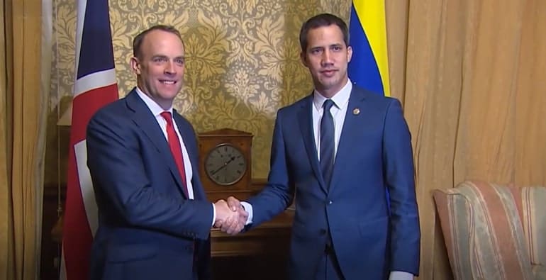 Dominic Raab meets Juan Guaidó