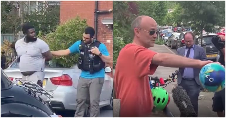 Police make arrest and Dominic Cummings