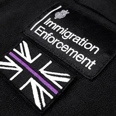 Immigration emblem & flight