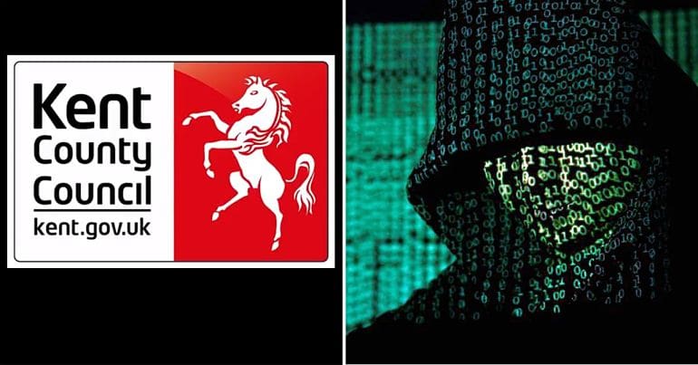 KCC logo and illustration of 'hacker'