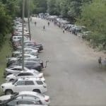 Voters in very long queue in Atlanta, Georgia