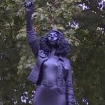 The statue of Jen Reid, a Black Lives Matter protestor, in Bristol