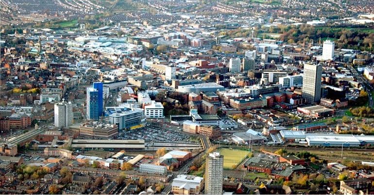 Leicester from above