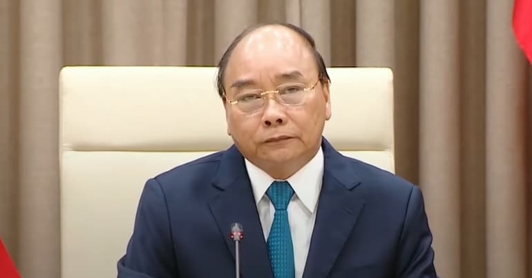 Vietnamese prime minister Nguyen Xuan Phuc