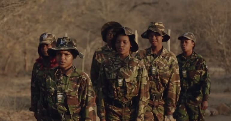 The all-female Black Mamba rangers on anti-poaching patrols