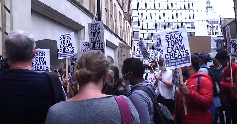 An A-level Student Protest