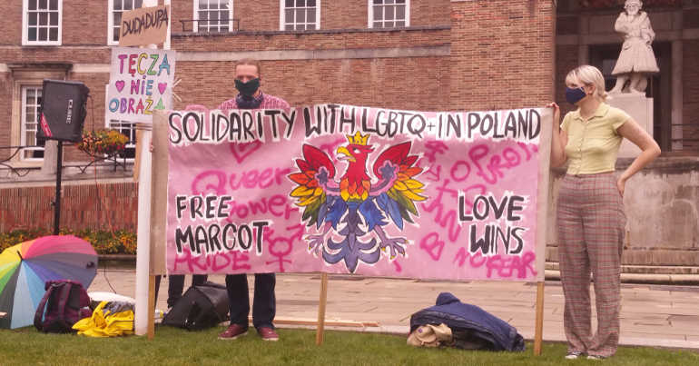 Bristol LGBTQ+ protest for poland