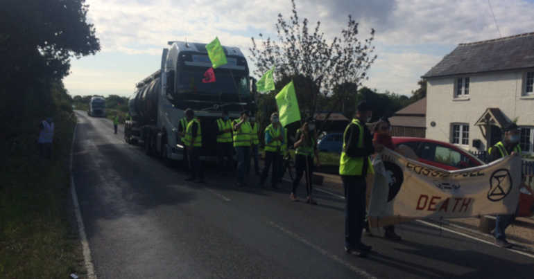 eco-defenders resist oil exploration in Surrey