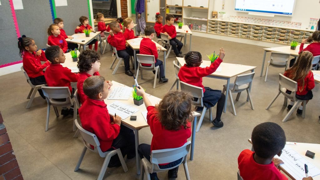 Children in a classroom