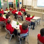 Children in a classroom