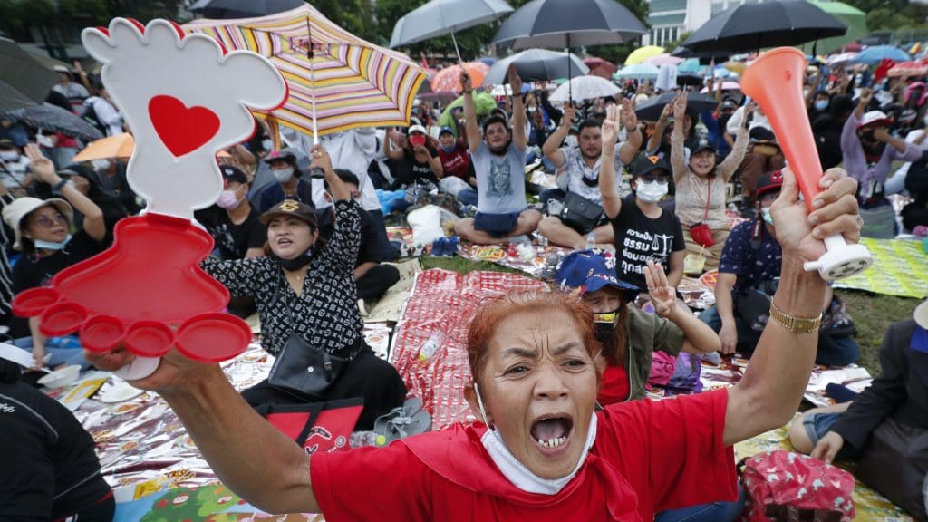 Protesters in Thailand