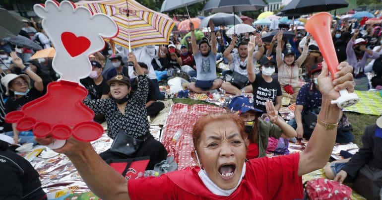 Protesters in Thailand