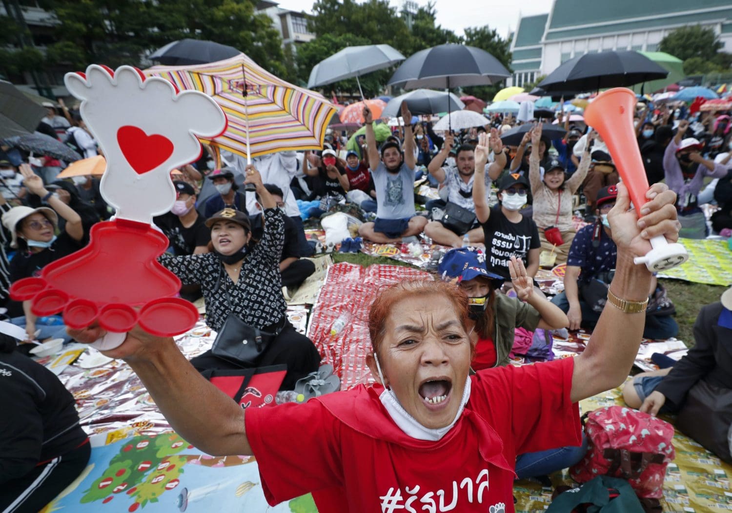 Protesters in Thailand