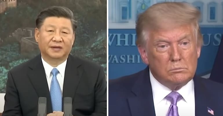 Xi Jinping and Donald Trump