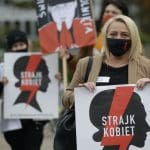 Pro-abortion supporters in Poland