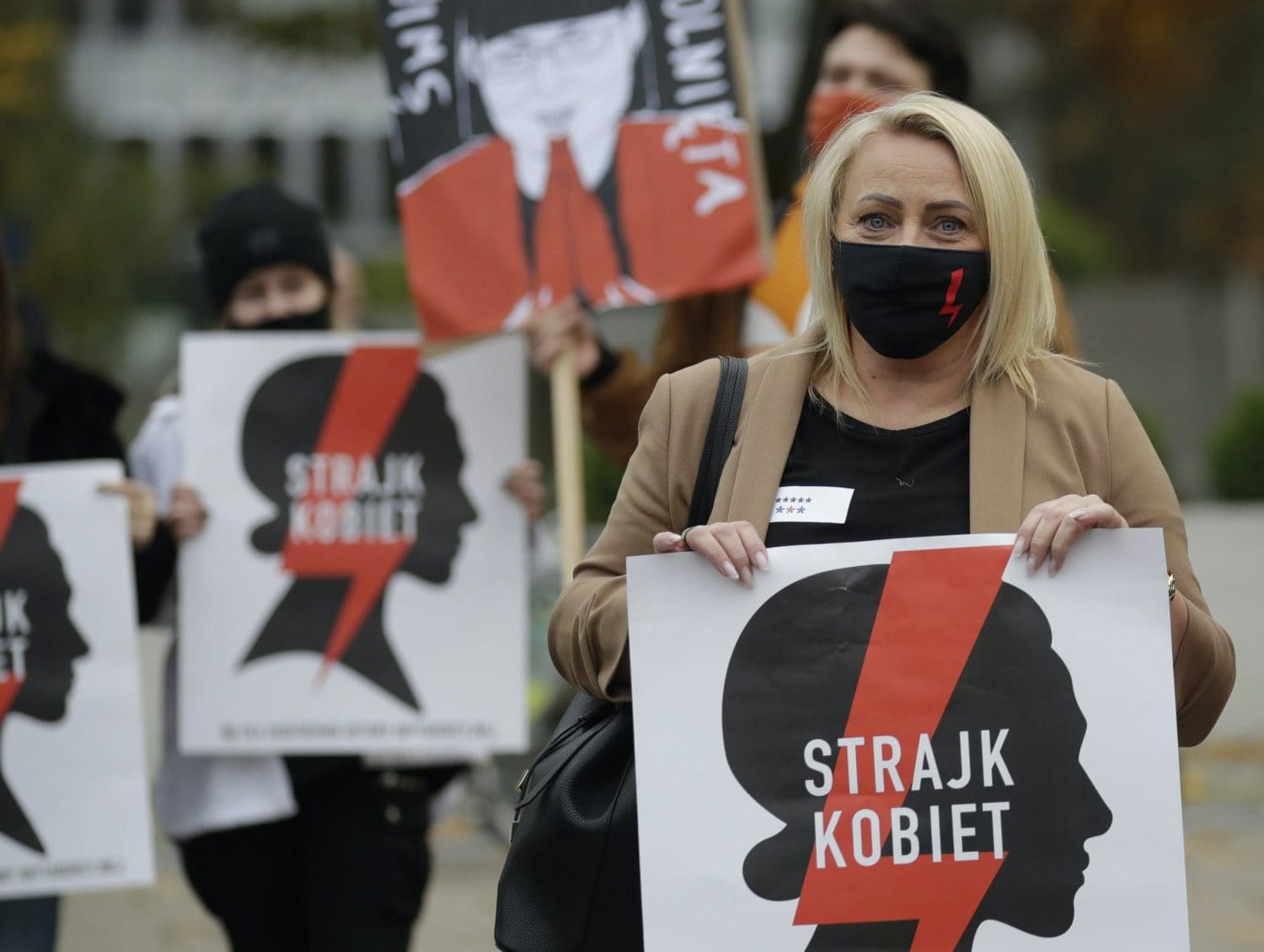 Pro-abortion supporters in Poland