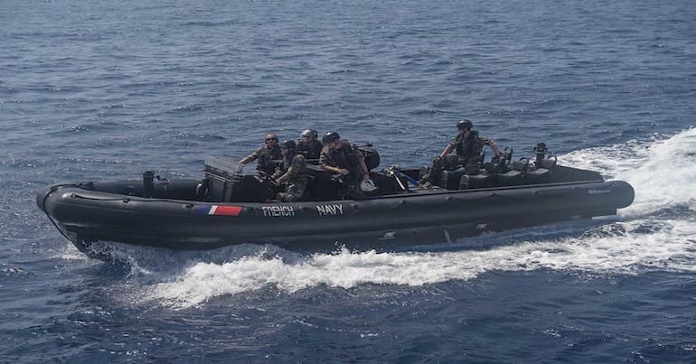 A French Navy boat