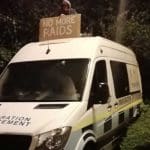 Activists near Bristol occupy immigration vans