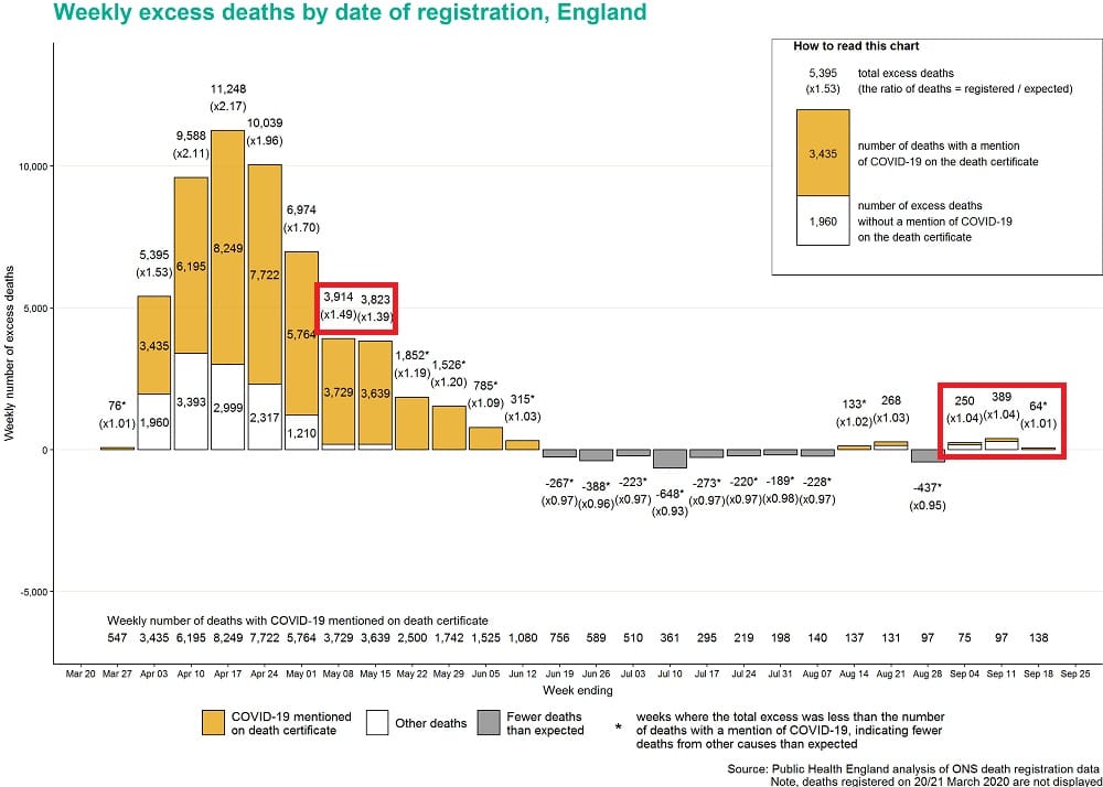 Weekly Excess Mortality Rates