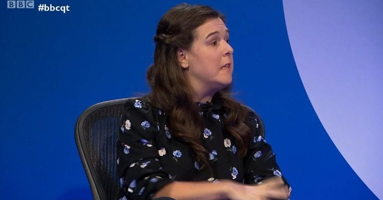Rosie Jones on Question Time
