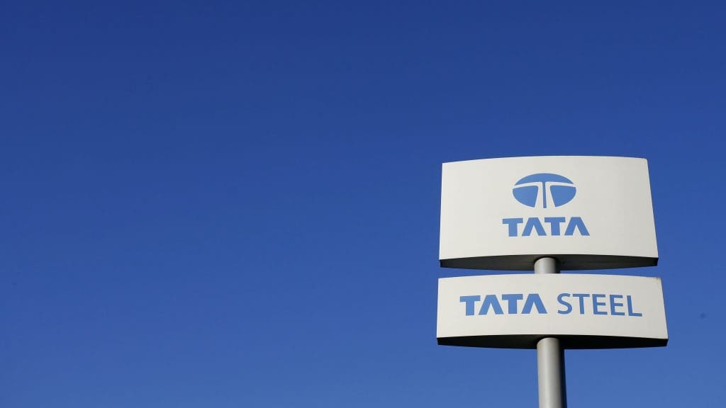 The Tata Steel sign