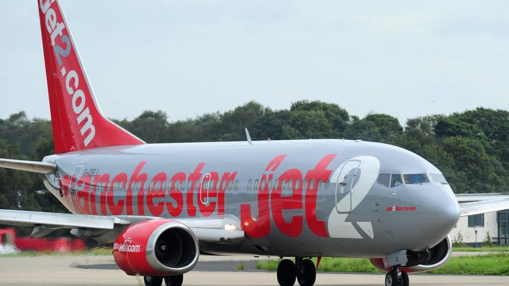 A Manchester Jet2 plane