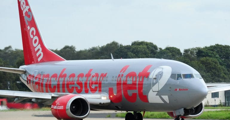 A Manchester Jet2 plane