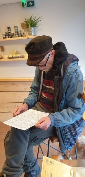 Corbyn reading Craft D's lyrics 