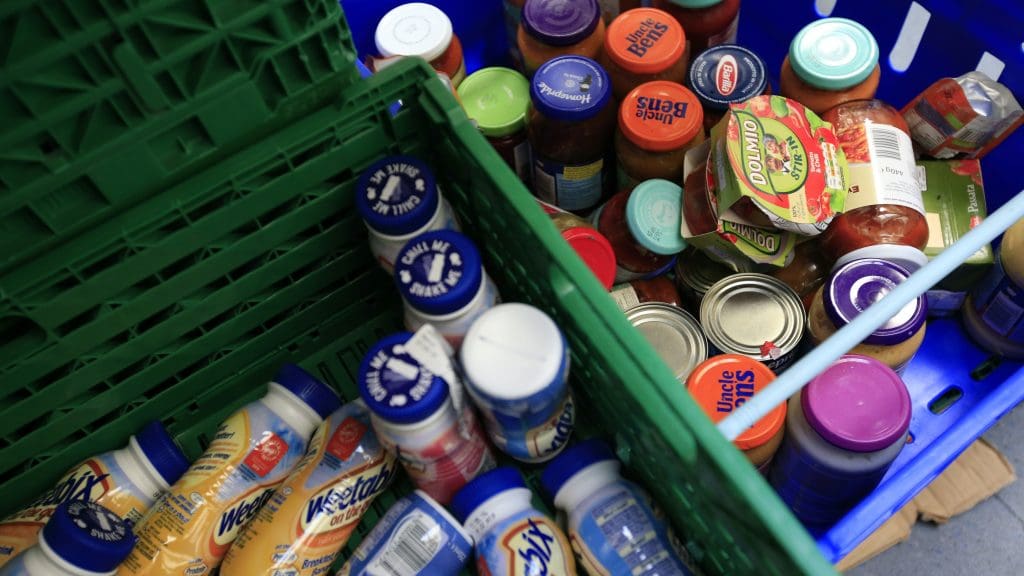 Donated food