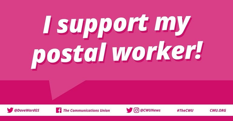 I Support My Postal Worker Campaign Graphic