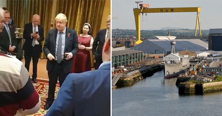 Boris Johnson and H&W Belfast