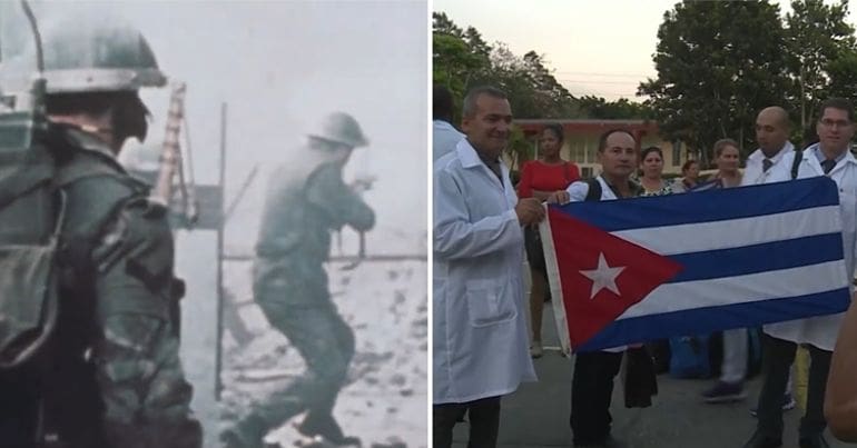 British soldiers Derry 1972 and Cuban doctors