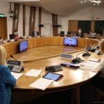 Inside Scottish parliament