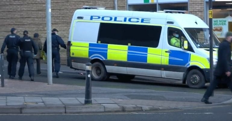 Police arrest peaceful protester outside Bristol Magistrates Court