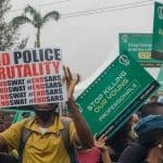 End SARS peaceful protest in Alausa, Nigeria